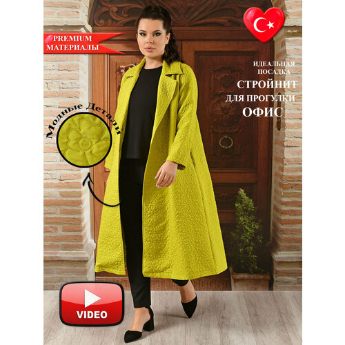 женское пальто darkwin, зеленое