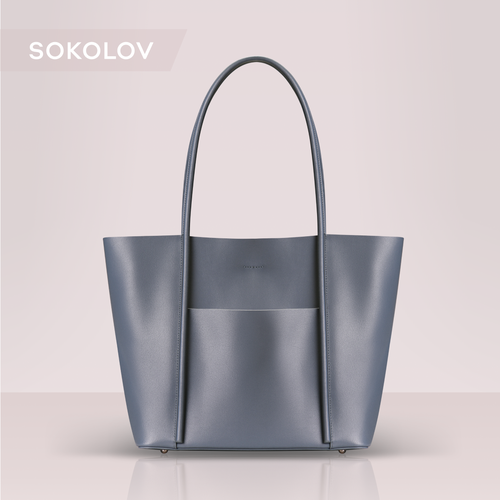 женская сумка-шоперы sokolov, синяя
