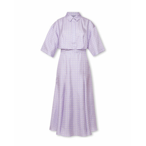 женское платье в горошек wos, фиолетовое