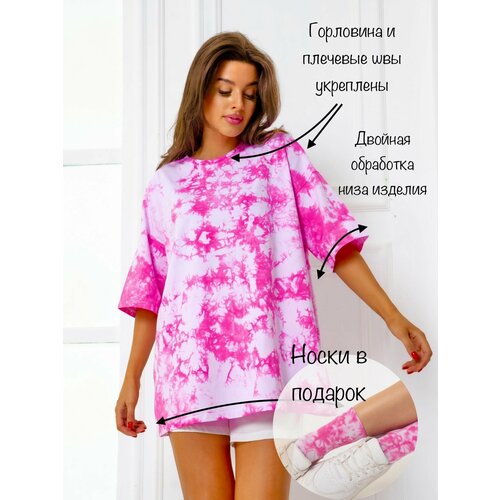 женская спортивные футболка нет бренда, розовая