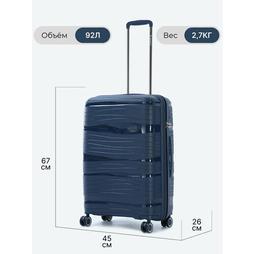 чемодан vitacci, синий