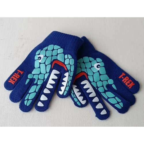 мужские вязаные перчатки нет бренда, синие