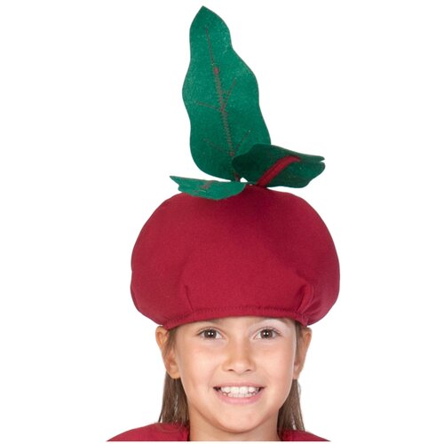 шапка карнавалофф для девочки, красная