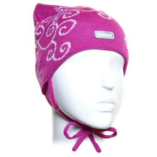 шерстяные шапка reima для девочки, фиолетовая