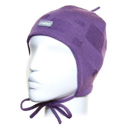 вязаные шапка reima для девочки, фиолетовая