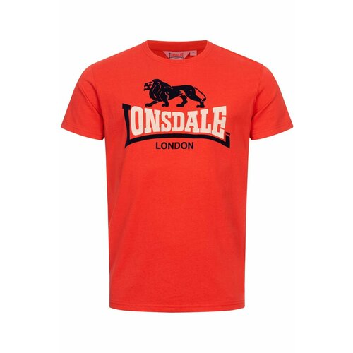 мужская футболка с круглым вырезом lonsdale, бежевая