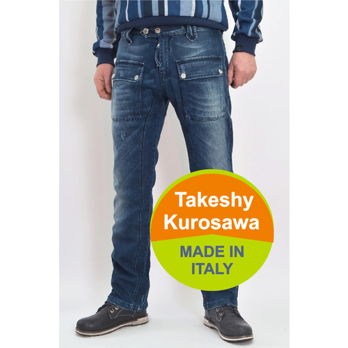 мужские прямые джинсы takeshy kurosawa, синие