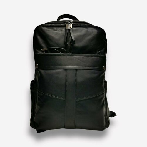 мужской кожаные рюкзак taybr, черный