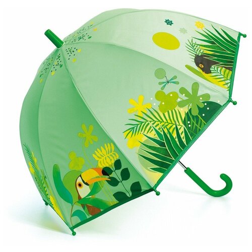 зонт djeco для девочки, зеленый