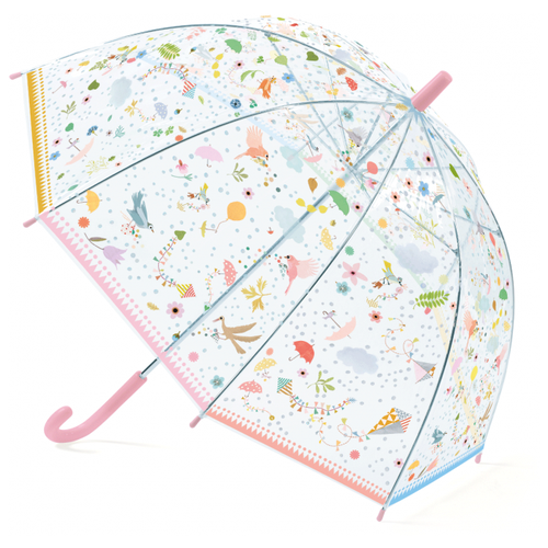 зонт-трости djeco для девочки, розовый