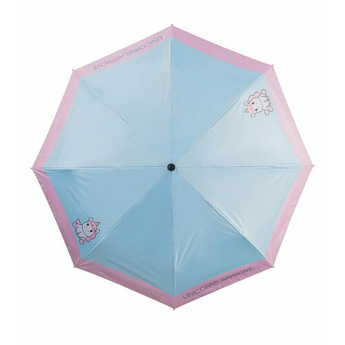 женский зонт unicorns approve, голубой