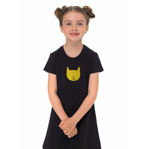 платье мини pingwy для девочки, черное