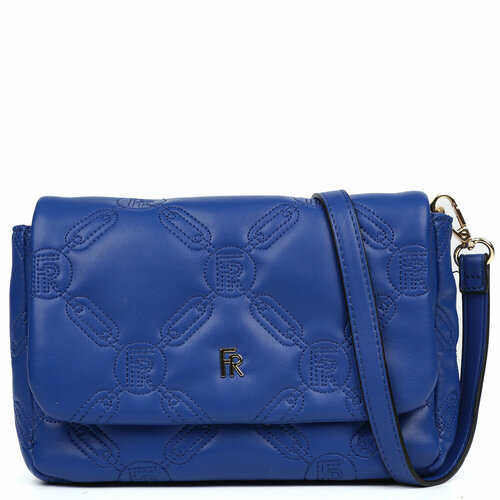 женская кожаные сумка fabretti, синяя