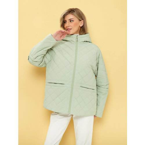 женская утепленные куртка каляев, зеленая