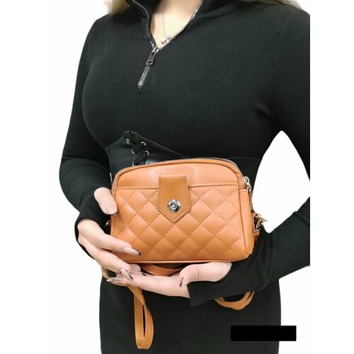 женская сумка через плечо zr bags, коричневая