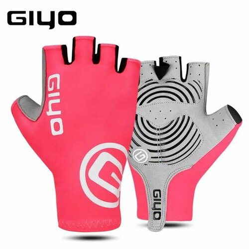 женские длинные перчатки giyo, розовые