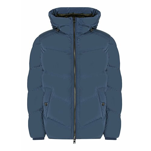 мужская куртка двустороннии woolrich, синяя