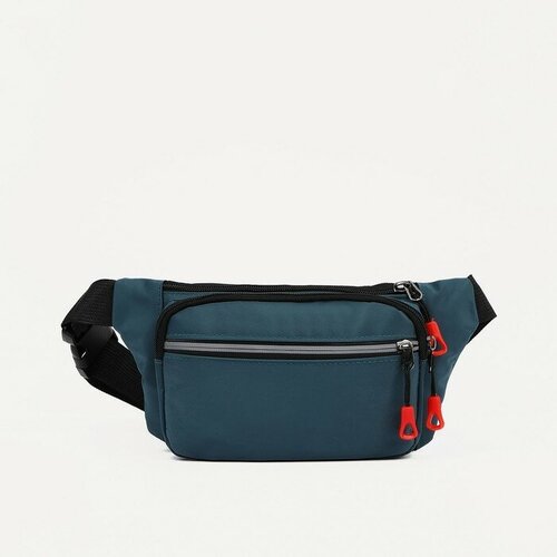 мужская поясные сумка waist bag, синяя