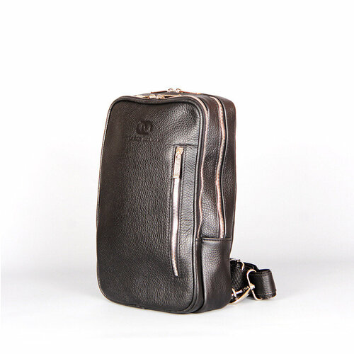 мужская кожаные сумка francesco molinary, черная