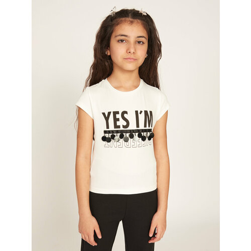 футболка y-clu’ для девочки, белая