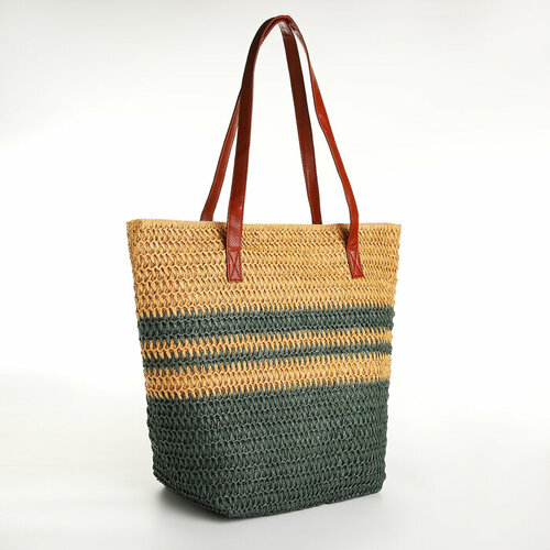 женская пляжные сумка товары для дома, зеленая