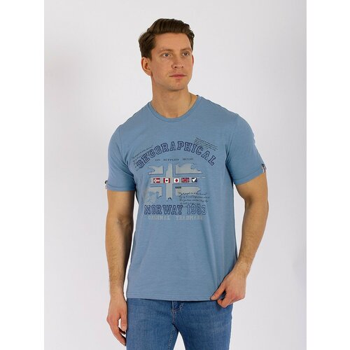 мужская футболка с коротким рукавом mcl, синяя