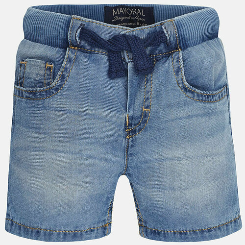 джинсовые шорты mayoral для мальчика, голубые