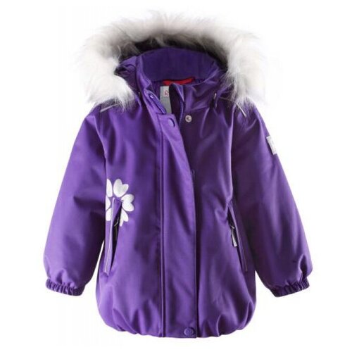 куртка удлиненные reima для девочки, фиолетовая