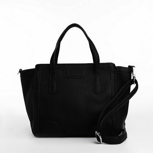 женская кожаные сумка сима-ленд, черная