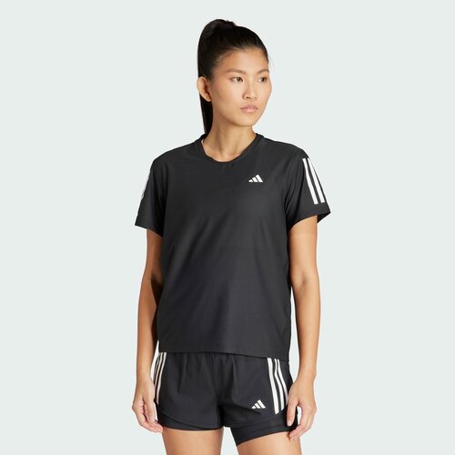 женская футболка с коротким рукавом adidas, черная