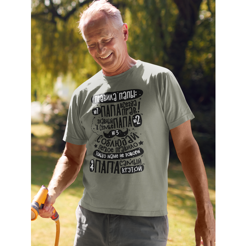 мужская футболка с круглым вырезом креатиум, хаки