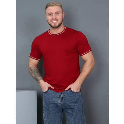 мужская спортивные футболка ivcapriz, бордовая