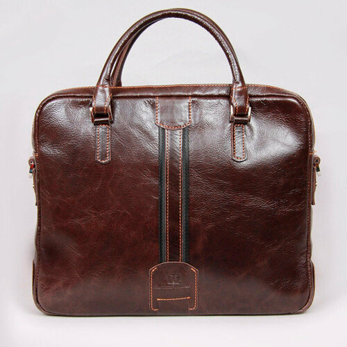 мужская сумка для обуви francesco molinary, коричневая
