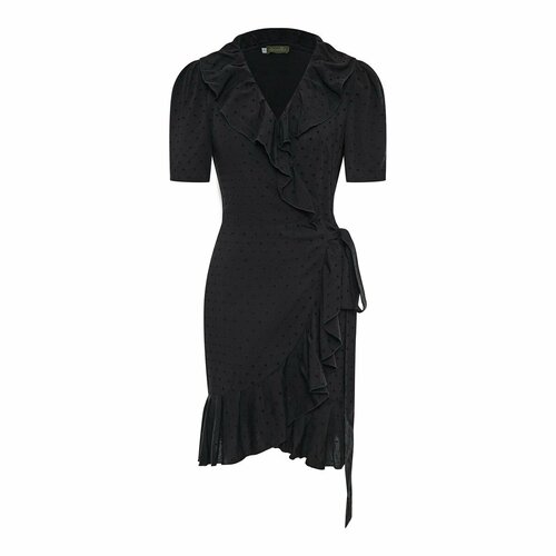 женское платье с запахом lorellia, черное