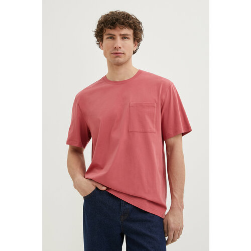 мужская футболка finn flare, розовая