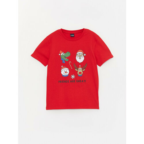 футболка lc waikiki для мальчика, красная