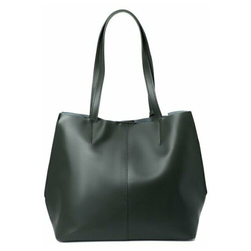 женская кожаные сумка diva’s bag, зеленая