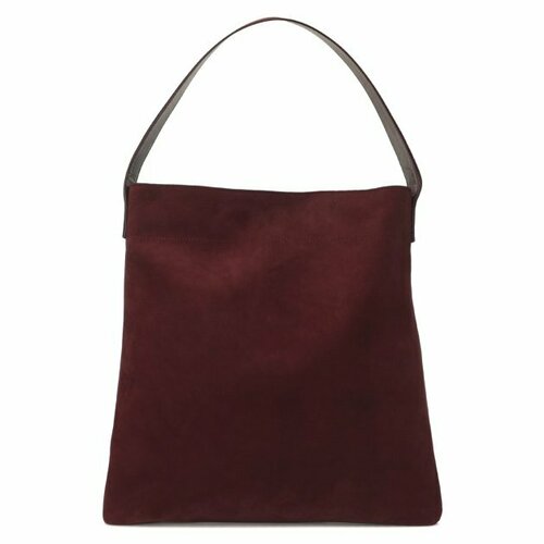 женская сумка через плечо calzetti, бордовая