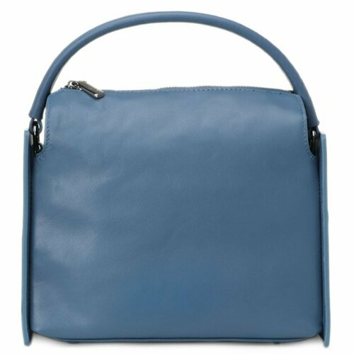 женская кожаные сумка tendance, голубая