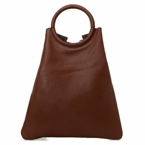женская кожаные сумка diva’s bag, коричневая