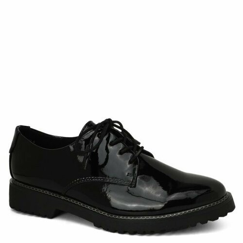 женские ботинки-дерби marco tozzi, черные