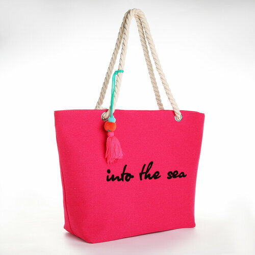 женская пляжные сумка nazamok, розовая