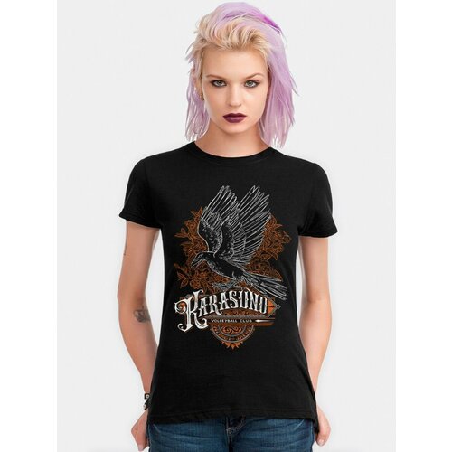 женская футболка с принтом dreamshirts studio, черная