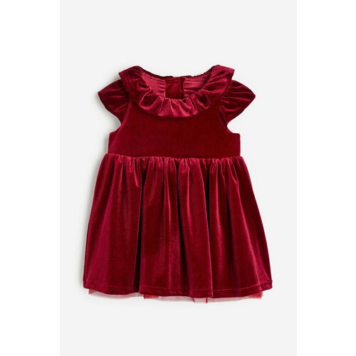 платье мини h&m для девочки, красное