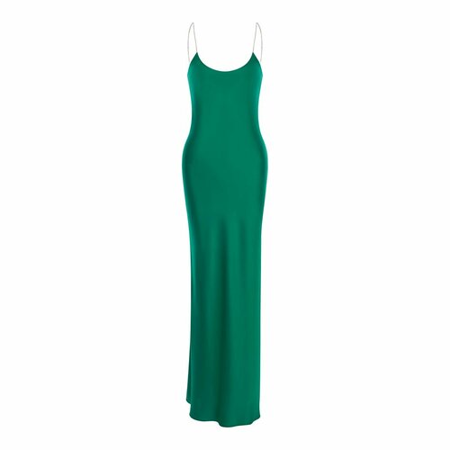 женское платье макси lorellia, зеленое