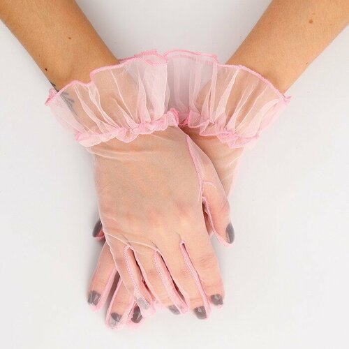 женские перчатки страна карнавалия, розовые