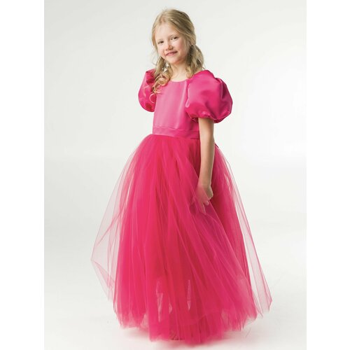 платье макси krolly для девочки, розовое