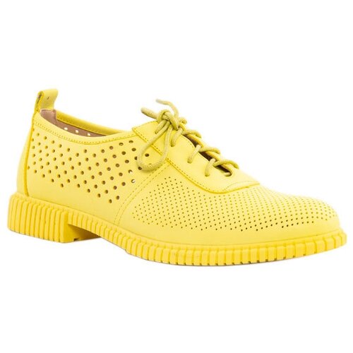 женские ботинки-оксфорды milana, желтые