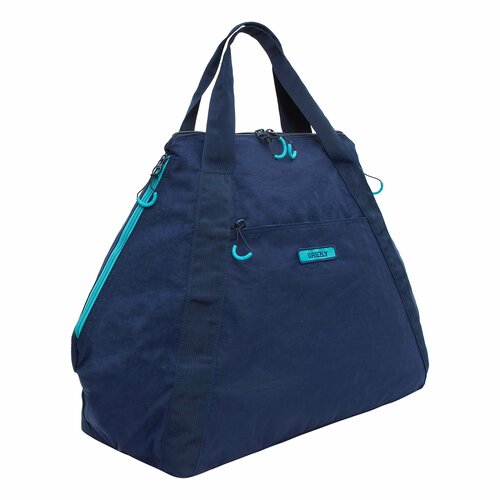 женская сумка-шоперы grizzly, синяя