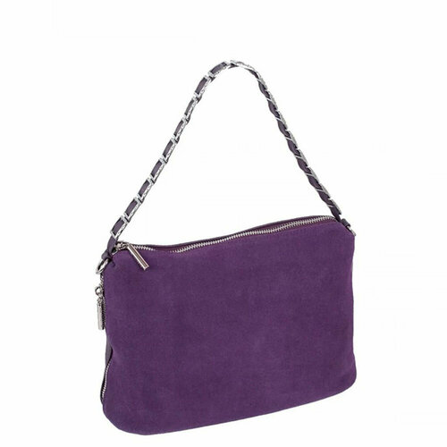 женская кожаные сумка ego favorite, фиолетовая
